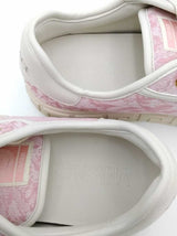 Versace Pink Greca Jacquard Canvas Sneakers Size 40 Eb0926crsa