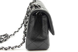 Chanel Quilted Black Leather Mini Flap Bag Eb0626oixzde