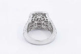 5.16ctw Lab Grown Diamond Ring In 14k White Gold 9.3 Grams Size 7 Eb0225rxzsa