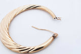 10k Yellow Gold Hoop Earrings 3.9 Grams Eb1024sxsa