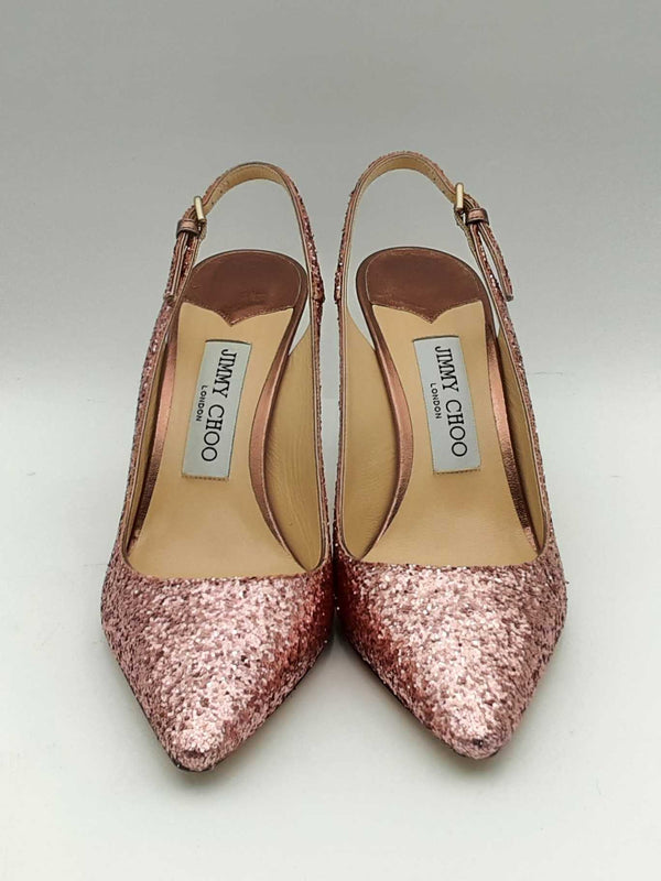 Jimmy Choo Candy Floss Erin 85 Sequin Heels Size 38 Hs0823ozxsa