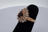 Diamond & Gemstone Ring In 14k Yellow Gold 7.3 Grams Size 5 Eb0826pxzsa