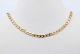 14k Yellow Gold Curb Chain Necklace 3.9 Grams 18 Inch Eb0226lixde