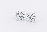 3.9cttw Lab Grown Diamond Stud Earrings In 14k White Gold 1.9 Grams Eb0726crxsa