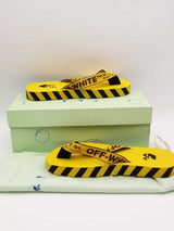 Off-white Industrial Logo Flip Flops In Yellow Size 43 Eb0826lxzsa