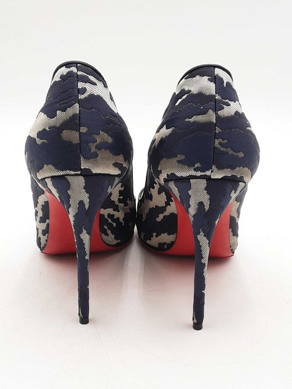 Christian Louboutin Pigalle Follies Camouflage Metallic Pumps Sz 39 Eb0525oxzsa