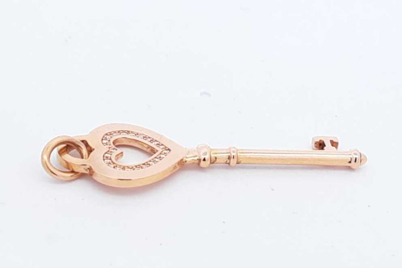 Tiffany & Co. 18k Rose Gold Key Pendant 4 Grams Eb1124pxzdu