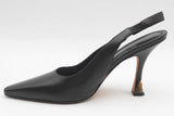 Louis Vuitton Black Leather Sparkle Slingback Pumps Size 38 Eb0726lorsa