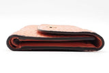 Coach Peach Crocodile Embossed Snap Wallet Sd0426ordu