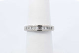 0.18ctw Diamond Ring In 14k White Gold 3.5 Grams Size 5.5 Eb0625loxdu