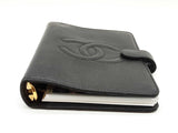 Chanel Timeless Black Caviar Classic Ring Agenda Cover Sd1225wrzde