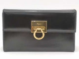 Salvatore Ferragamo Leather Evening Shoulder Bag Black Aa1026ozxsa
