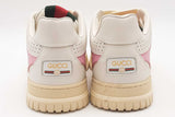 Gucci Re-web White & Pink Leather Sneakers Size 38 Eb1225oxzsa