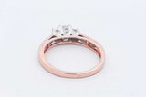 0.43cttw Diamond Ring In 14k Rose Gold 2.8 Grams Size 7 Eb0426opxdu