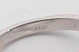 0.70cttw Diamond Ring In 14k White Gold 2.5 Grams Size 4.5 Eb0925czxsa