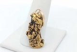 14k Yellow Gold Nugget Pendant 12.3 Grams Eb0926exzsa