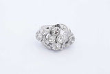 1.8cttw Diamond 14k White Gold Ring 4.7 Grams Size 7.25 Eb0725irxde