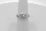 0.95cttw Diamond Ring In Platinum 8.1 Grams Size 6.25 Eb1026sxzsa