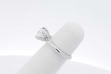 1.0ctw Lab Grown Diamond Ring In 18k White Gold 3.8 Grams Size 4 Eb0826prxsa