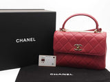 Chanel Trendy Cc Lambskin Red Handbag Aa0426oczxsa