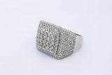 3.0cttw Diamond 10k White Gold Ring 11.6 Grams Size 10.25 Eb0626swxde