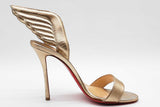 Christian Louboutin Gold Metallic Samotresse Wing Heels Size 39 Eb0726crde