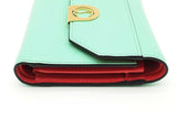 Christian Louboutin Elisa Mint Green Leather Compact Wallet Eb0526lxzde