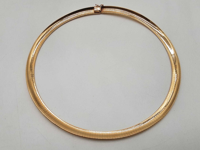 14k Yellow Gold 55.9g Omega Collar Necklace 18.5 In Do1224orxzde