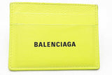 Balenciaga Neon Yellow Card Holder Wallet Eb1025rxdu
