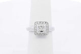 0.25ctw Princess Cut Diamond Ring In 14k White Gold 3.6 Grams Size 5 Eb0526orxdu