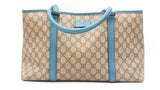 Gucci Blue/beige Gg Supreme Tote Bag Sd0925lrzdu
