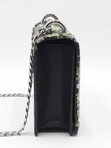 Marc Jacobs Glam Shot Bag In Black Leather & Multicolor Camo Sequins Fw0126lrzdu