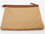 Gucci 282071 Tan Gg Nylon Pouch Do0525rxde