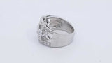 1.01cttw Diamond Ring In 14k White Gold 6.9 Grams Size 5 Eb0326rrxdu
