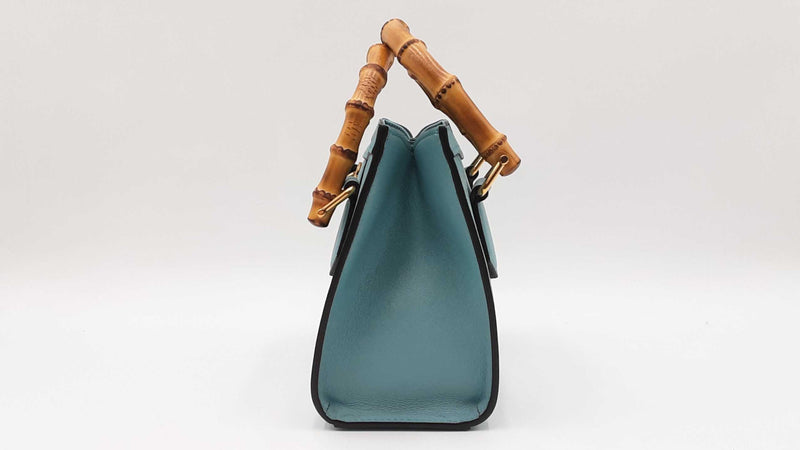 Gucci Diana Mini Light Blue Bamboo Handles Tote Bag Sd0526rzxdu