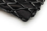 Prada Black Satin Leather Net Overlay Drawstring Crossbody Bag Eb0526pxzde
