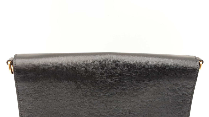 Gucci 1955 Horsebit Black Leather Chain Shoulder Bag Fw0525przdu
