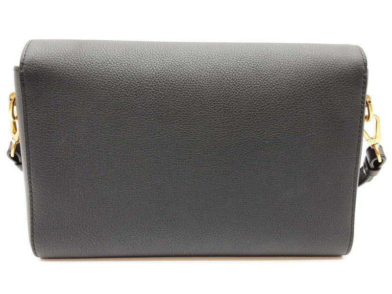 Louis Vuitton Soft Twist Black Leather Shoulder Bag Do0425lexzde