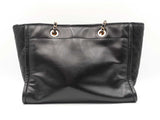 Chanel Deauville Small Shopping Bag In Black Leather Fwwrxzdu