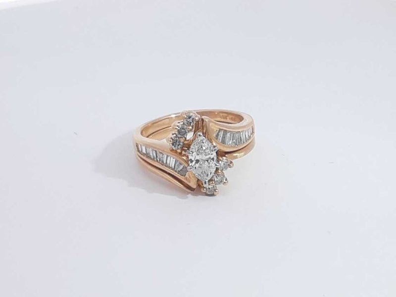 1.70 Cttw Diamond 14k Yellow Gold Ring 7.9 Grams Size 7 Aa0325eorsa