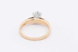 0.90ctw Diamond Ring In 18k Yellow Gold 5.7 Grams Size 7.25 Eb1225lrxzsa