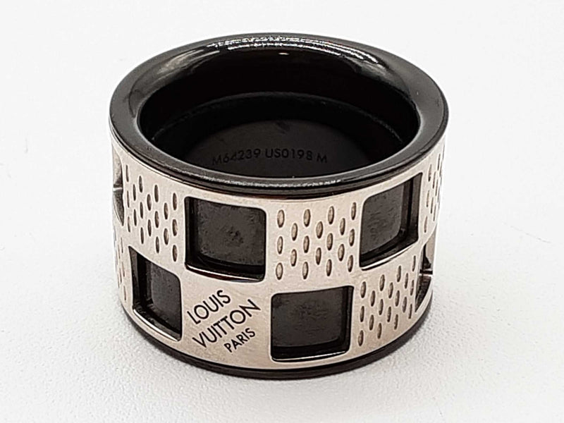 Louis Vuitton Damier Perfore Ring Size 8.5 Do1025crde