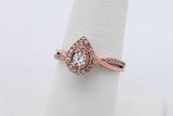 0.2cttw Diamond Ring In 10k Rose Gold 2.1 Grams Size 7 Eb0826lorsa