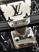 Louis Vuitton Wynwood Shoulder Bag In Black Monogram Vernis Leather & White Monogram Coated Canvas Fw0726rzxdu