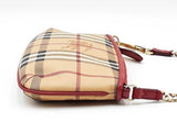 Burberry Clara Pochette Wristlet In Haymarket Check Coated Canvas Fw0126lordu