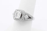 1.55cttw Diamond Ring In 14k White Gold 5.1 Grams Size 6.25 Eb0825oxxzsa