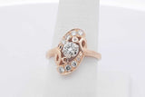 0.66cttw Diamond Ring In 14k Yellow Gold 4.4 Grams Size 7.75 Eb0426wxzsa