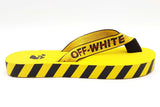 Off-white Industrial Logo Flip Flops In Yellow Size 43 Eb0826lxzsa