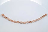2.38cttw Diamond Link Bracelet In 18k Rose Gold 18.2 Grams 7 Inch Eb0526wwxzdu