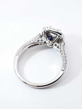0.93 Cttw Princess Cut Diamond & 14k White Gold Double Halo Ring 4.3 Grams Size 6.5 Fw0626pzxdu